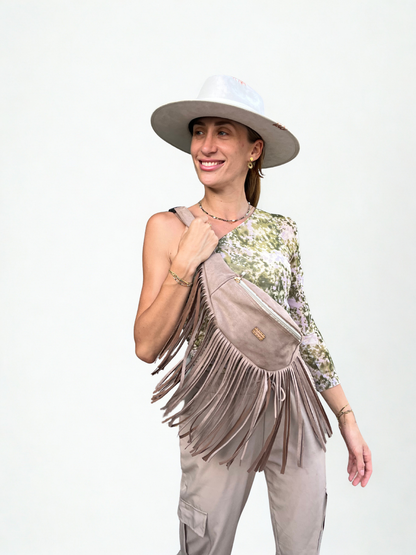 Cangurera Agustina con flecos