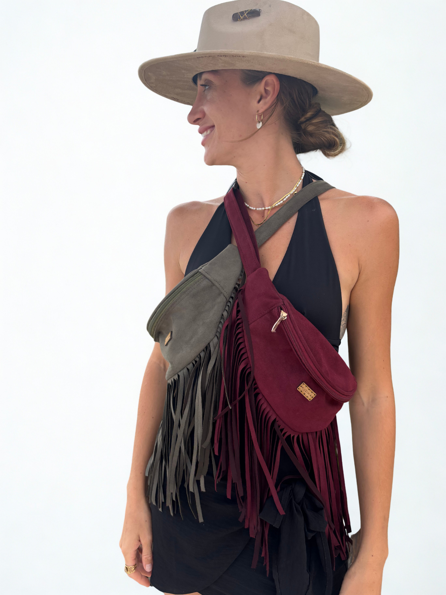 Cangurera Agustina con flecos