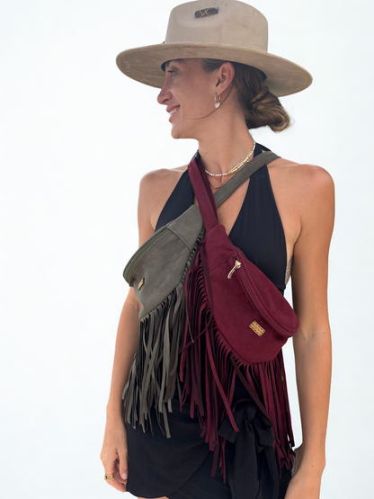 Cangurera Agustina con flecos