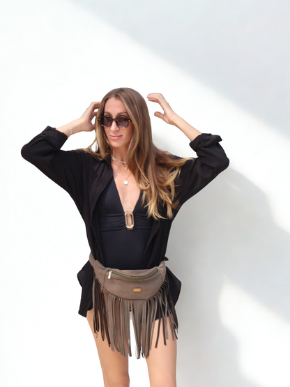 Cangurera Agustina con flecos